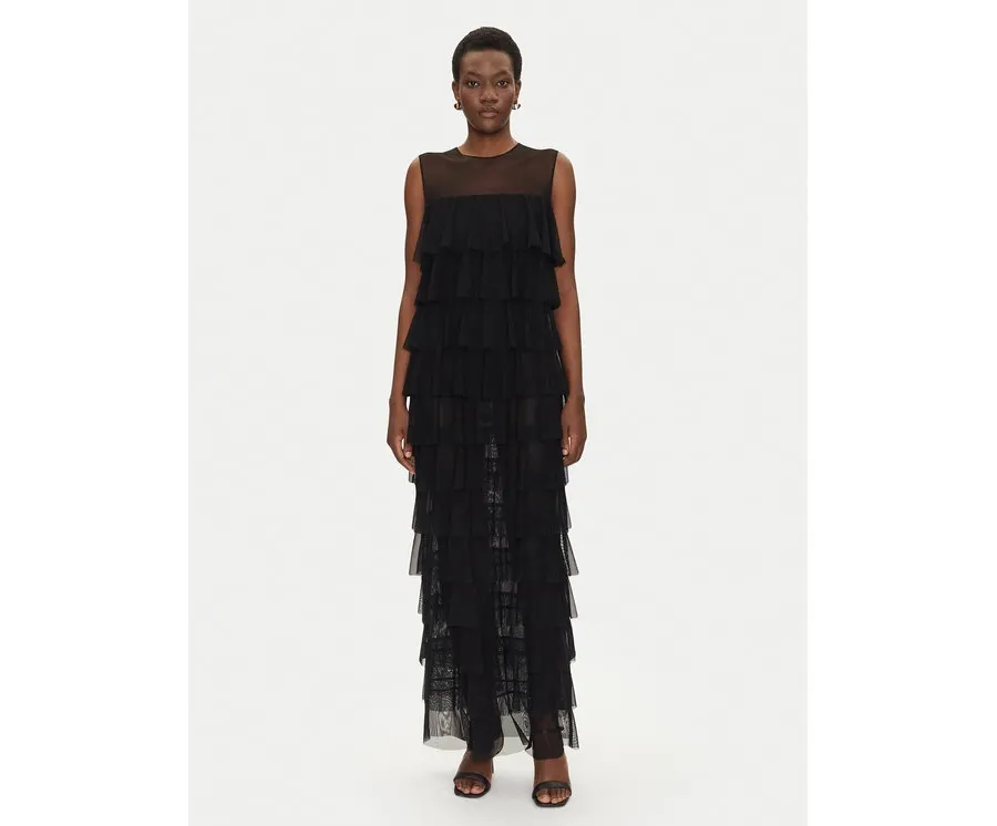 obrazek 1 NORMA KAMALI Sukienka koktajlowa ST4243MSH18001 Czarny Regular Fit