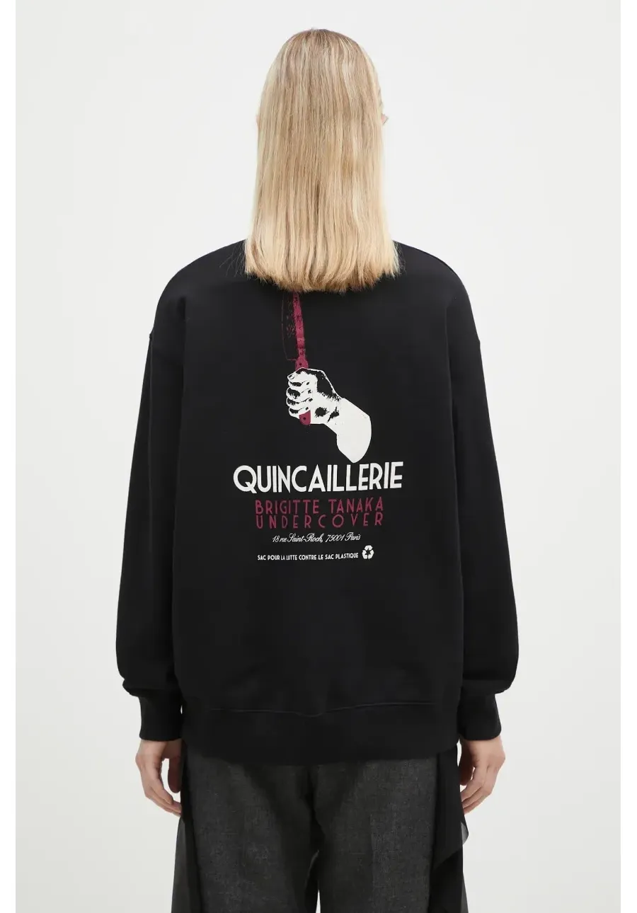 obrazek 1 Undercover bluza bawełniana C/S damska kolor czarny z nadrukiem UC2D1894.3
