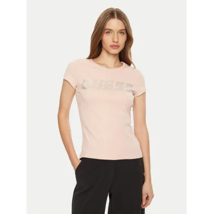 Zdjęcie Guess T-Shirt V4BI16 KCIV1 Różowy Regular Fit
