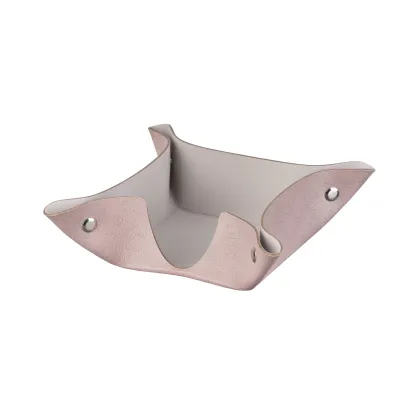 Zdjęcie Skórzany pojemnik na bloczek papieru 10х10хH4 cm