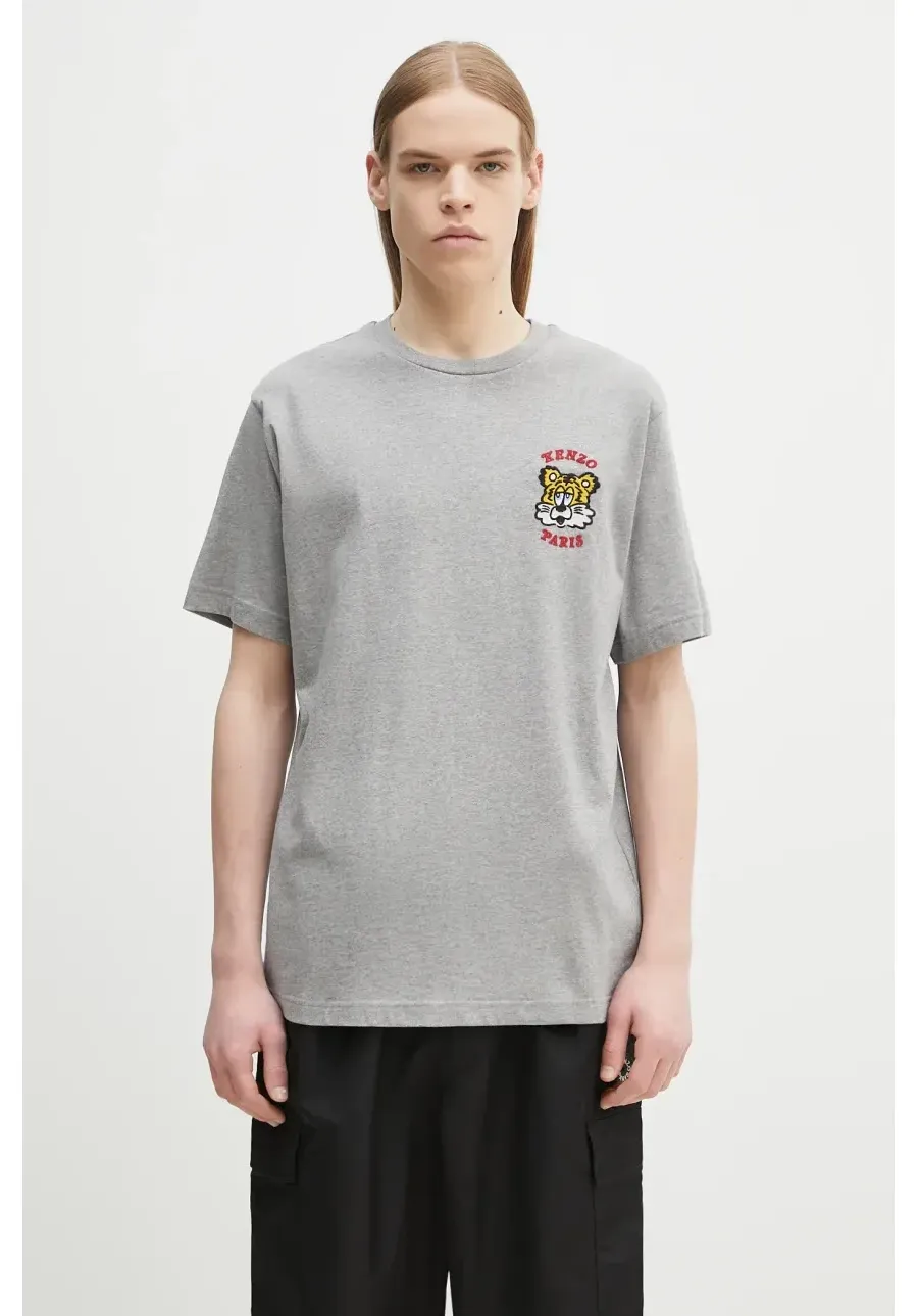 obrazek 1 Kenzo t-shirt bawełniany x Verdy kolor szary z aplikacją FF58TS4824SG.94