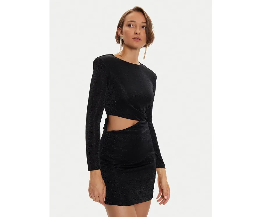obrazek 1 Simona Corsellini Sukienka koktajlowa A24CEAB052 Czarny Slim Fit