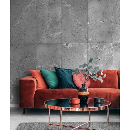 Zdjęcie 120x60 cm DS - (ciemny popiel, srebrne kruszywo) - płyta beton architektoniczny ultralekka