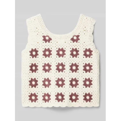 Zdjęcie Top z dzianiny z okrągłym dekoltem model ‘FOLINO’