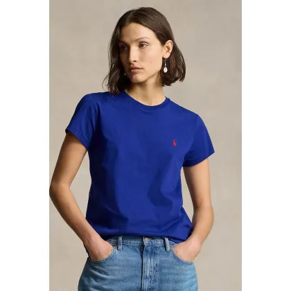 Zdjęcie Polo Ralph Lauren t-shirt bawełniany damski kolor turkusowy 211898698