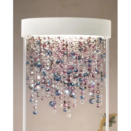 Picture Decorative floor lamp for the living room with glass decorations