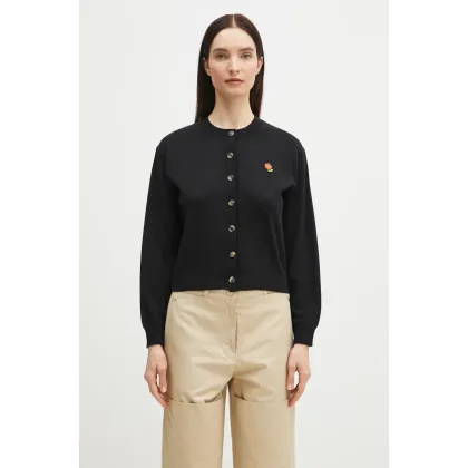 Zdjęcie Kenzo kardigan wełniany Pop damski kolor czarny lekki FF52CA4823LB.99J