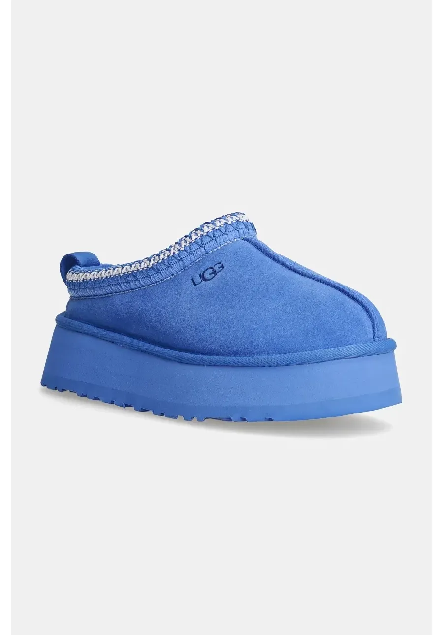 obrazek 1 UGG kapcie zamszowe Tazz kolor niebieski 1122553-BGSK