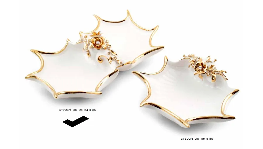 picture 14 Exclusive double shell with flowers and crystals - Bruno Costenaro