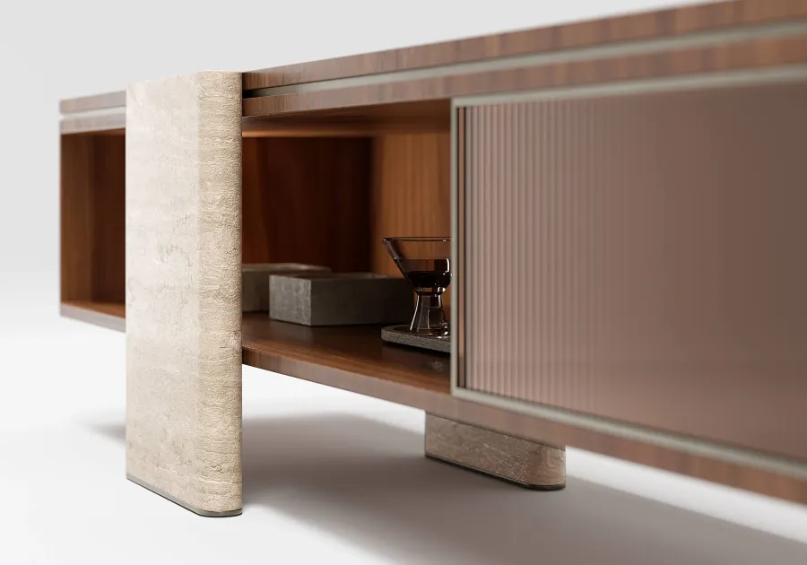 obrazek 14 Luksusowa modernistyczna szafka RTV do salonu - prosto z Włoch