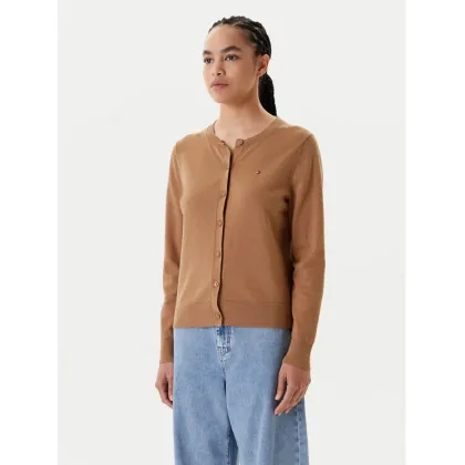 Zdjęcie Tommy Hilfiger Kardigan WW0WW42370 Brązowy Regular Fit