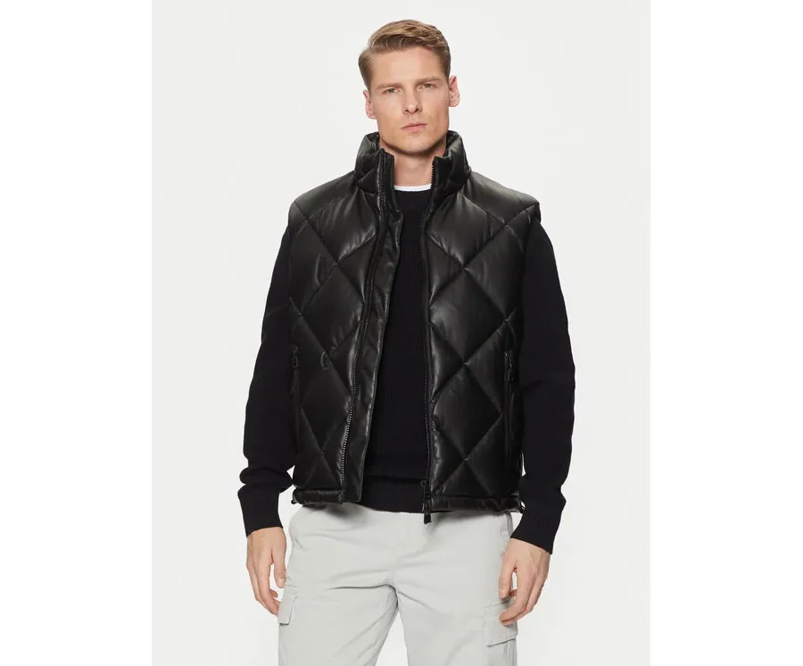 obrazek 1 HUGO Bezrękawnik Borintino2441 50527323 Czarny Slim Fit