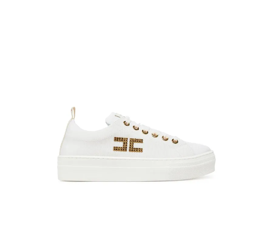 obrazek 1 Elisabetta Franchi Sneakersy F4-A9E-0241 M Biały