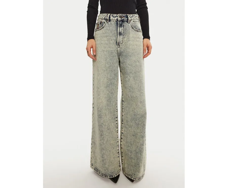obrazek 1 One Teaspoon Jeansy 26505 Niebieski Wide Leg