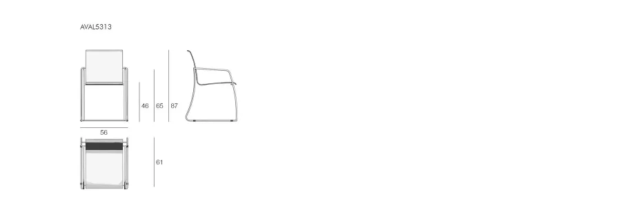 obrazek 3 Oryginalny minimalistyczny fotel do jadalni Avalon