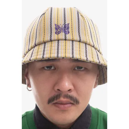 Zdjęcie Needles kapelusz kolor beżowy MR070.STRIPE-STRIPE