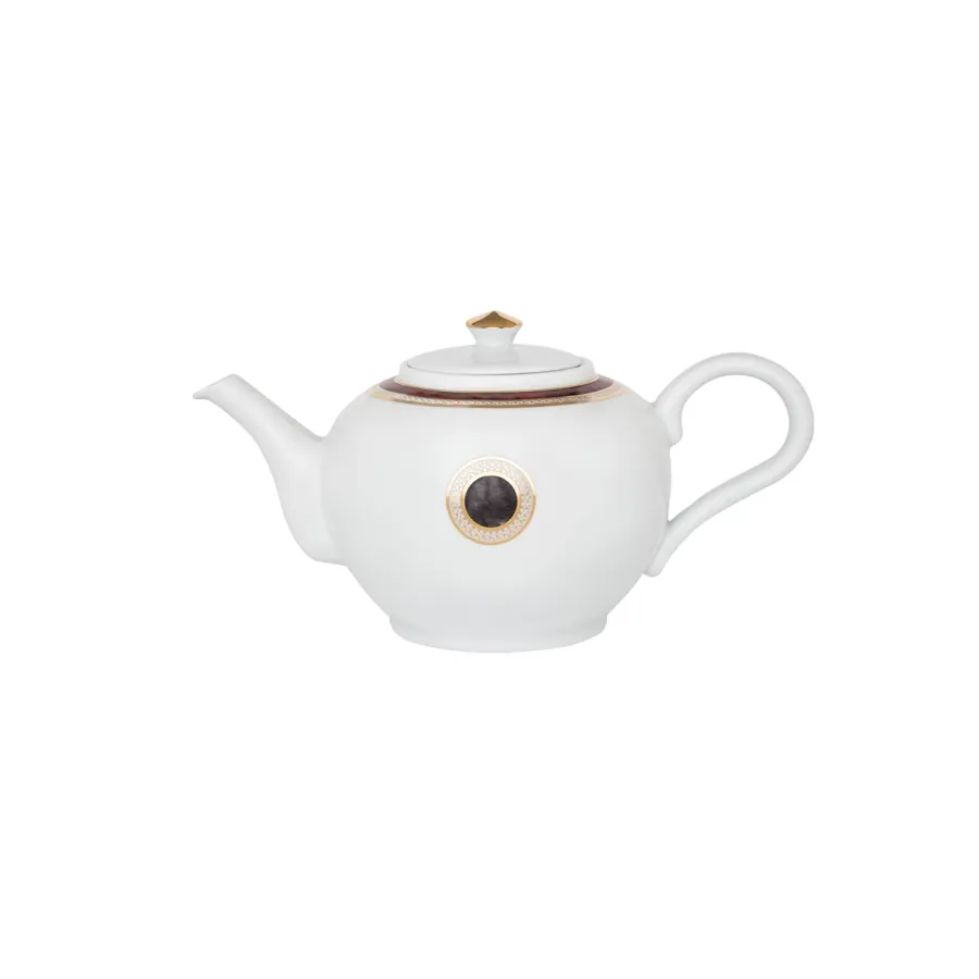 obrazek 1 Gustowny porcelanowy dzbanek do herbaty z kolekcji Detail - Porcel