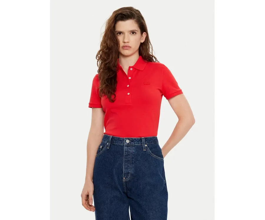 obrazek 1 Lacoste Polo PF5462 Czerwony Slim Fit