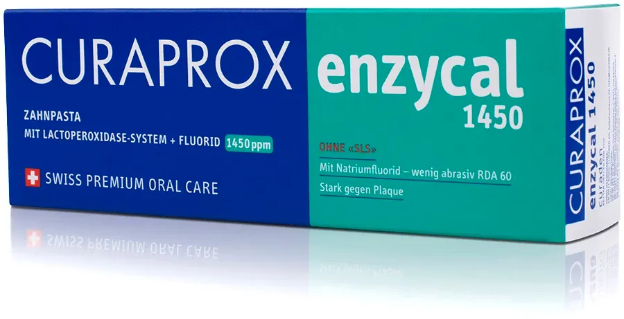 obrazek 1 Curaprox Enzycal 1450 ppm - Pasta do zębów 75 ml 75 ml