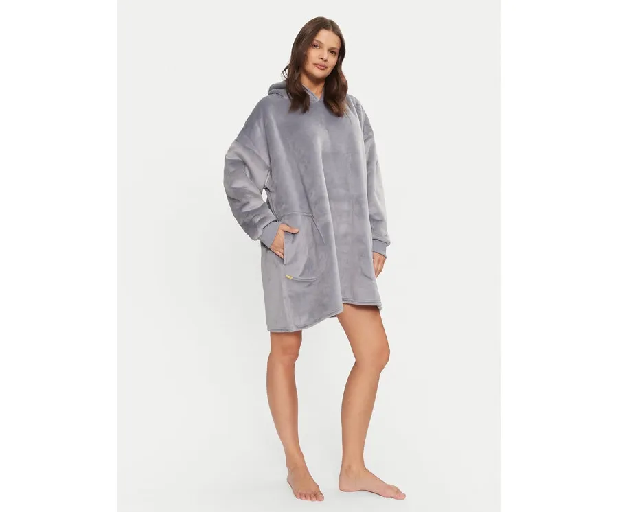 obrazek 1 Selmark Bluza PC095 Niebieski Oversize
