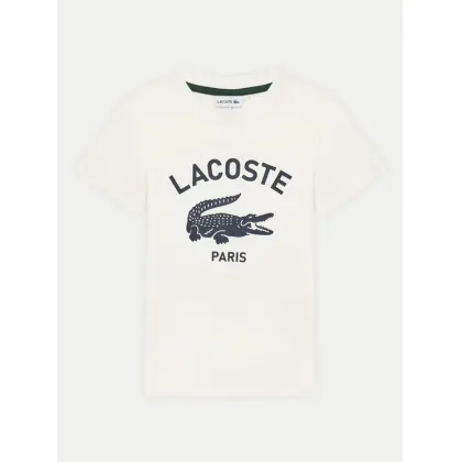 Zdjęcie Lacoste T-Shirt TJ3003 Écru Regular Fit