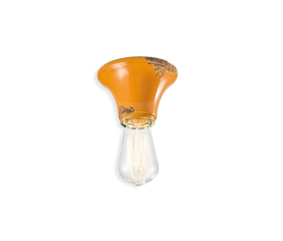 obrazek 1 Minimalistyczna w formie włoska lampa sufitowa-plafoniera Vintage