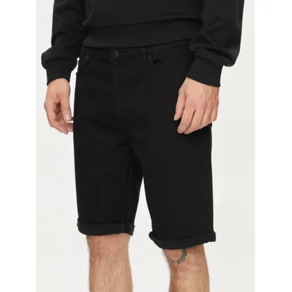 Zdjęcie Hugo Szorty jeansowe 634/S 50511279 Czarny Tapered Fit HUGO
