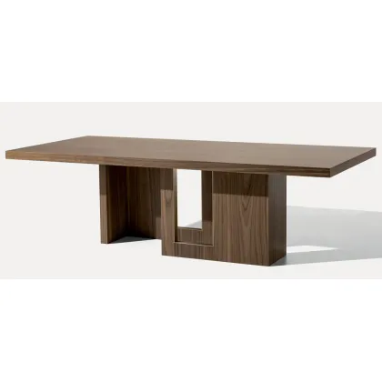 Picture Rectangular wooden Tao table for the dining room or living room