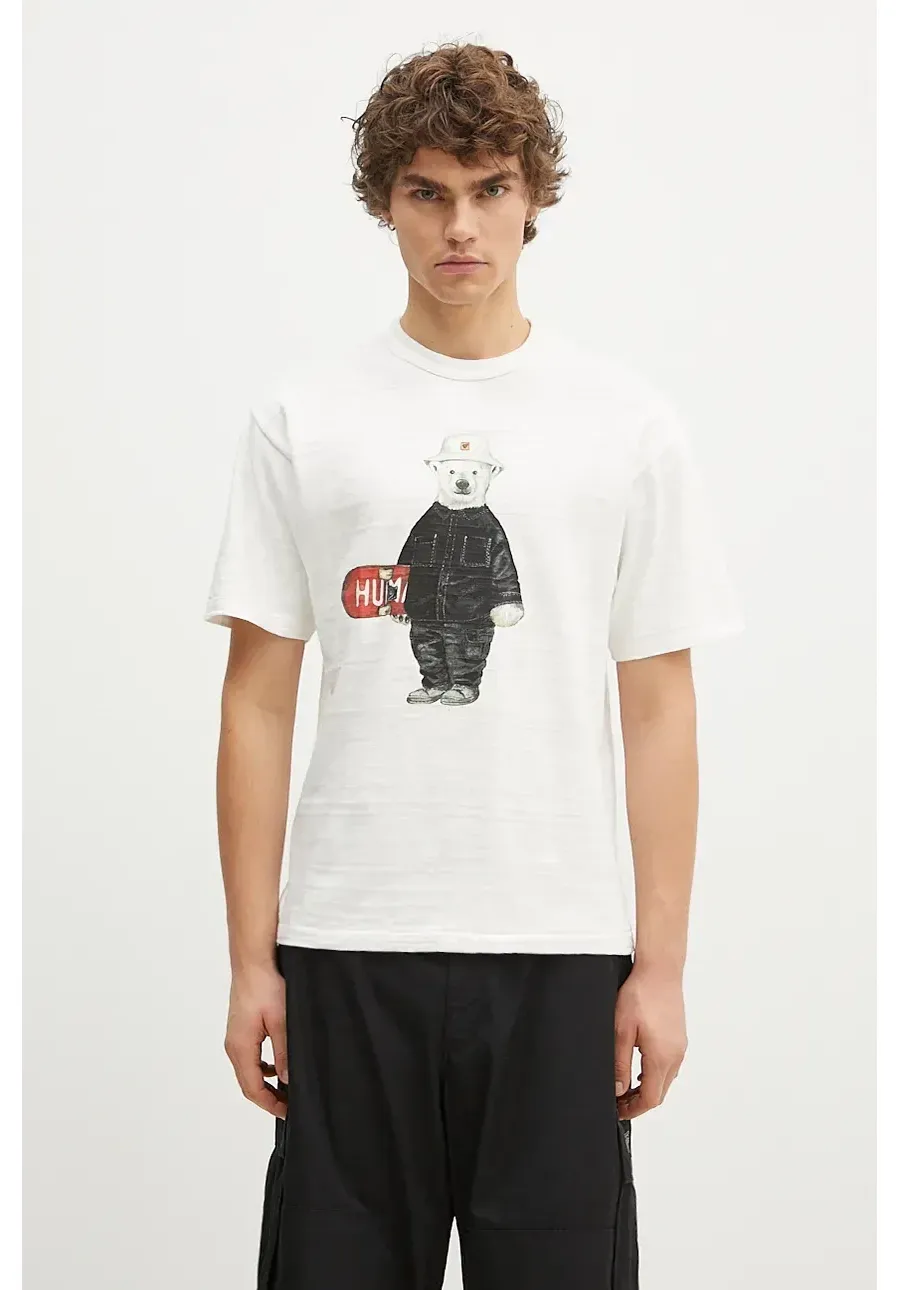 obrazek 1 Human Made t-shirt bawełniany Graphic męski kolor biały z nadrukiem HM28TE006