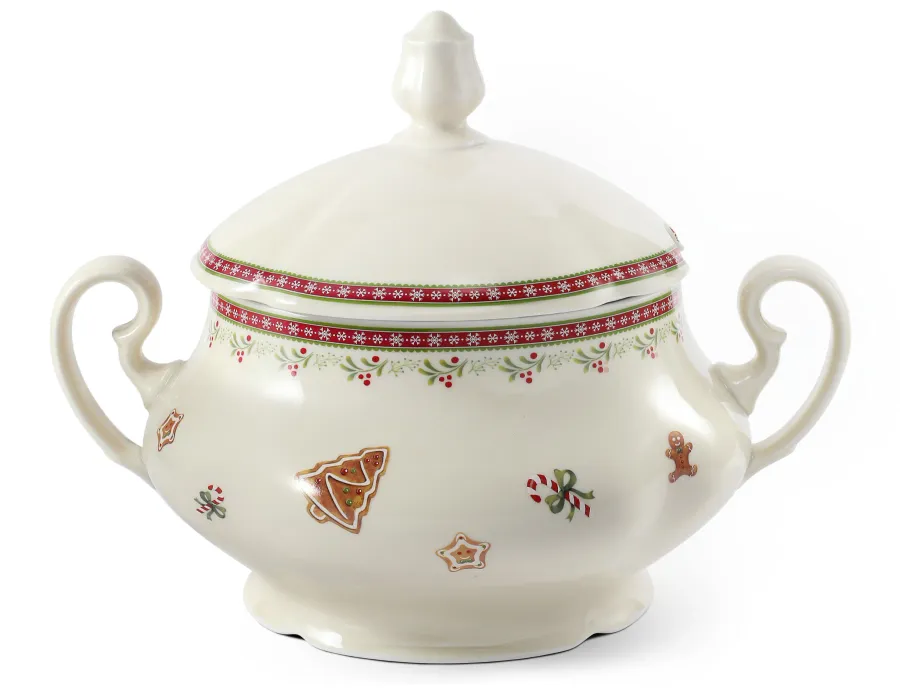 obrazek 2 Wyjątkowa miska na zupę z porcelany z kolekcji Christmas gingerbread – Leander