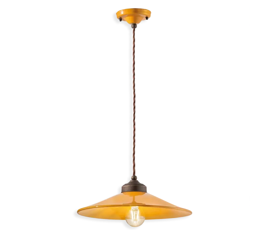 obrazek 3 Włoska wisząca lampa sufitowa w stylu retro