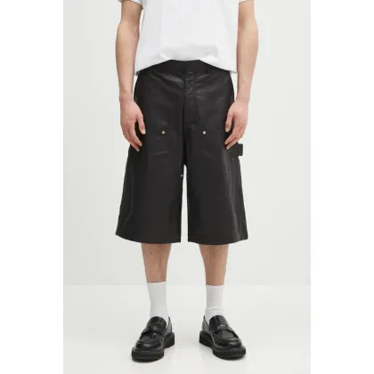 Zdjęcie Wales Bonner szorty skórzane Ivy męskie kolor czarny US25LE03.LE02.999