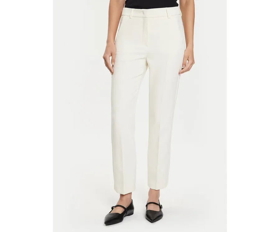 obrazek 1 Weekend Max Mara Spodnie materiałowe Freda 2425136031 Écru Regular Fit