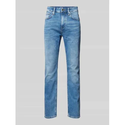 Zdjęcie Jeansy o kroju slim fit ze szwami w kontrastowym kolorze model ‘NELIO’