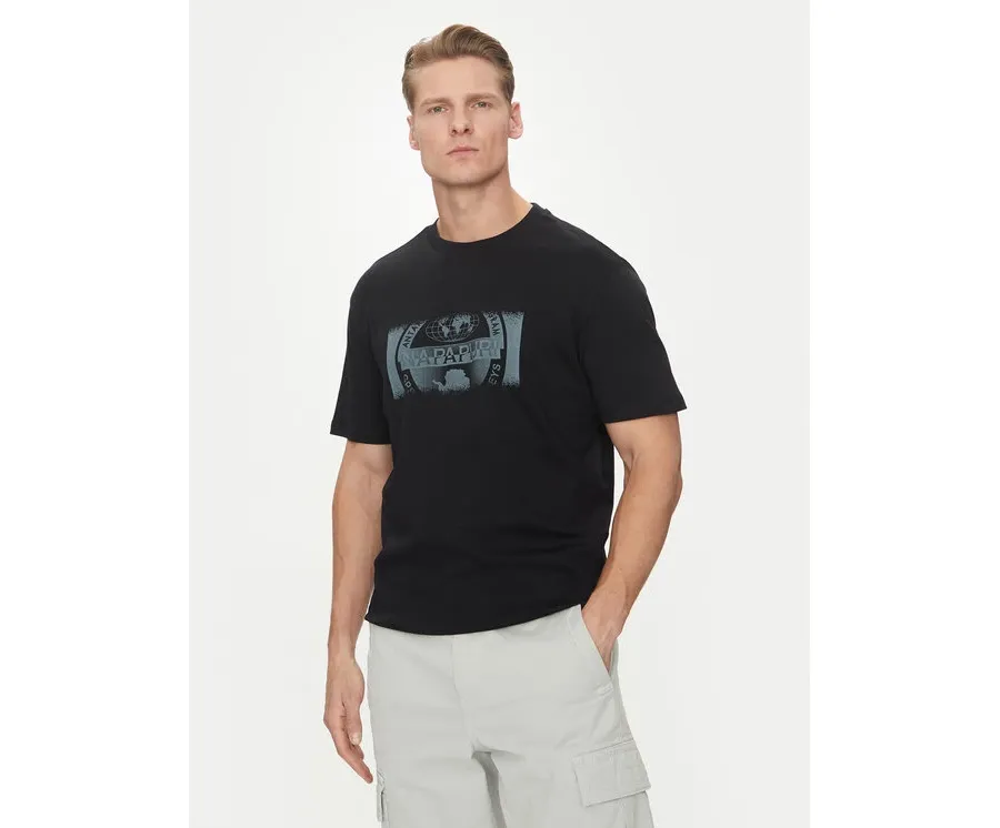 obrazek 1 Napapijri T-Shirt S-Vanni NP0A4IEA Czarny Regular Fit