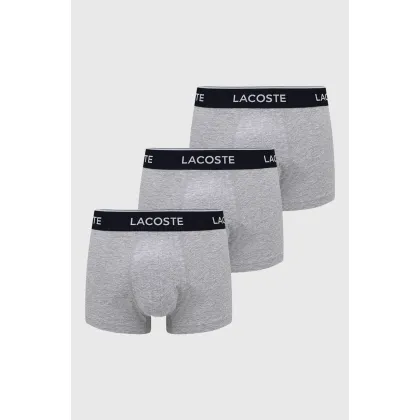 Zdjęcie Lacoste bokserki (3-pack) 5H3389 męskie kolor szary 5H3389-NUA