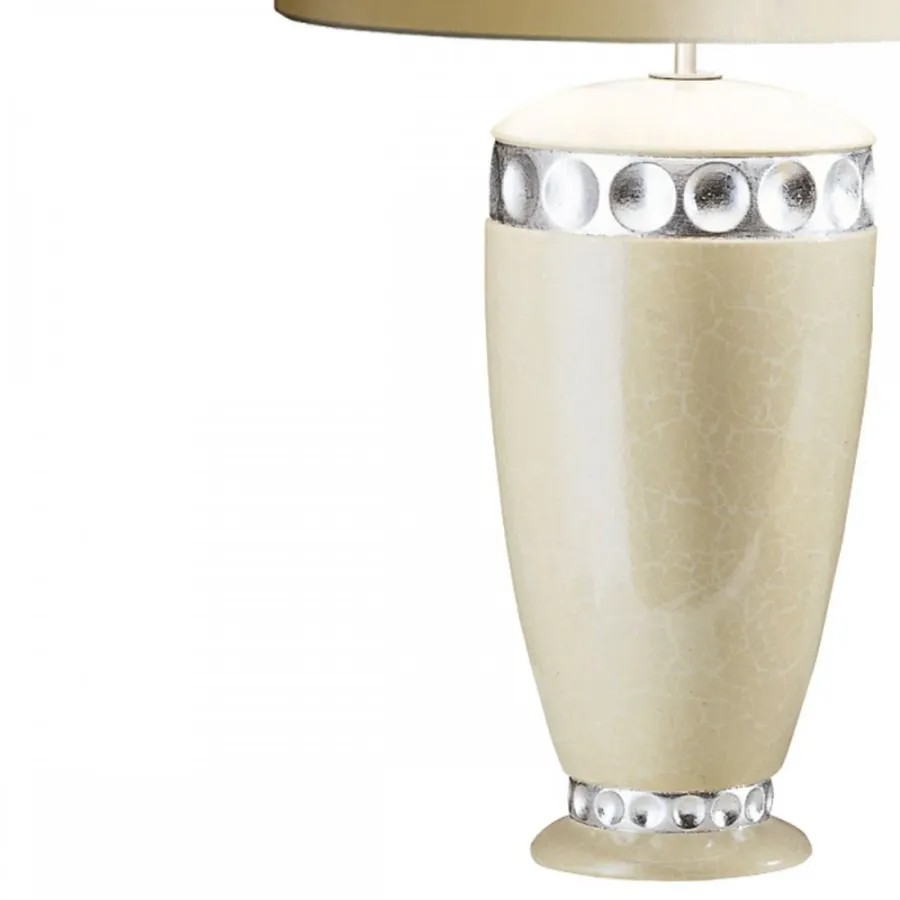 obrazek 4 Lampa stołowa z okrągłym wzorem H.42xL.21xP.21 cm