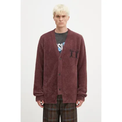 Zdjęcie Aries kardigan Oversized Chenille Knit Cardigan męski kolor brązowy AR2002402