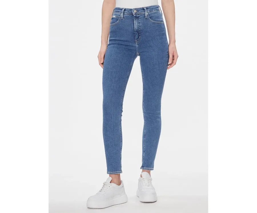 obrazek 1 Calvin Klein Jeans Jeansy High Rise Skinny J20J223311 Niebieski Skinny Fit