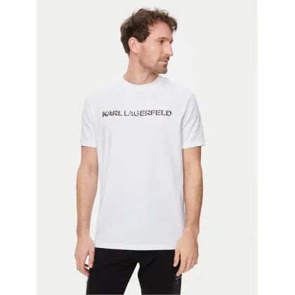 Zdjęcie KARL LAGERFELD T-Shirt 755053 542221 Biały Regular Fit