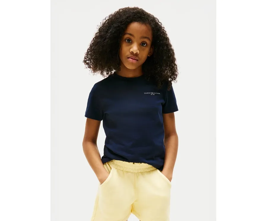 obrazek 1 Tommy Hilfiger T-Shirt KS0KS00594 Granatowy Regular Fit