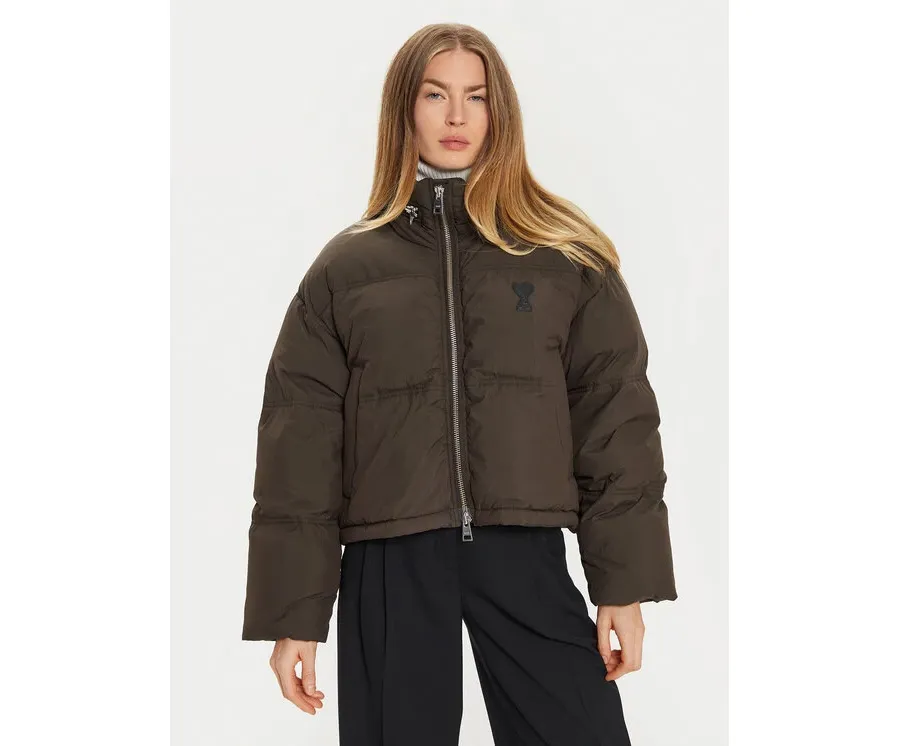 obrazek 1 AMI PARIS Kurtka zimowa FJK413.PA0009 Brązowy Regular Fit