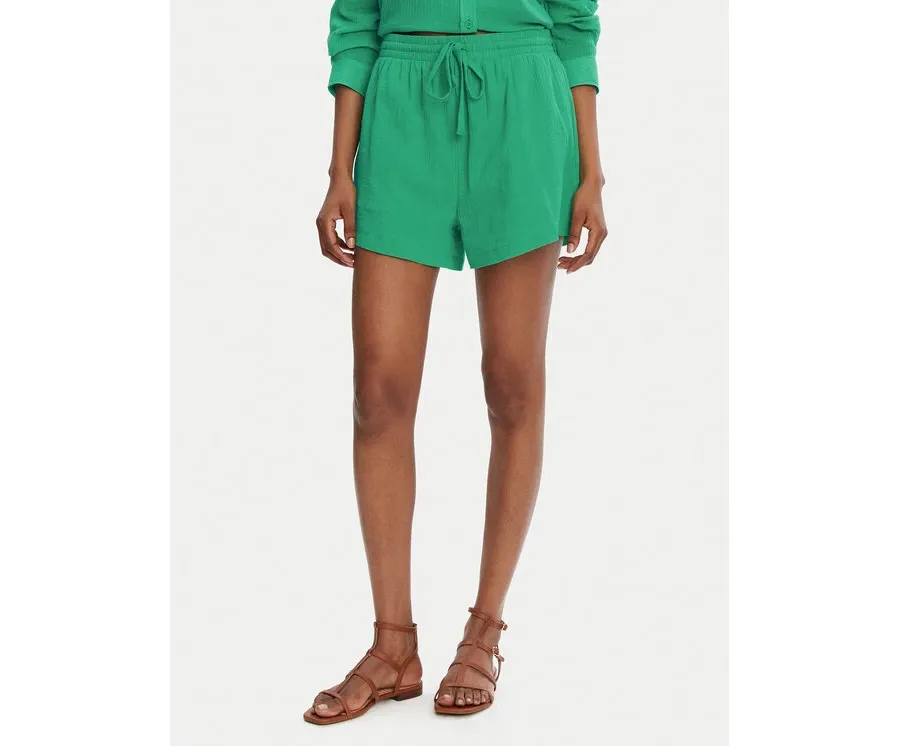 obrazek 1 Seafolly Szorty materiałowe Crinkle 55429-SH Zielony Regular Fit