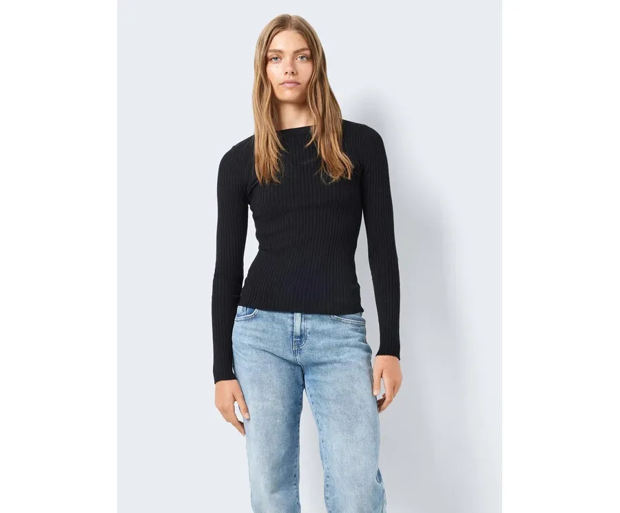 obrazek 1 Noisy May Sweter Ship 27020928 Czarny Slim Fit