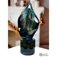 Zdjęcie Abstrakcyjna rzeźba w chalcedonie ze szkła Murano