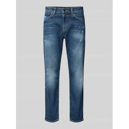 Zdjęcie Jeansy o kroju regular fit z naszywką z logo