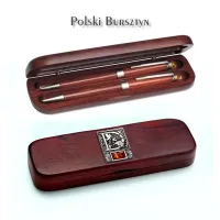 Zdjęcie Zestaw do pisania z bursztynem - inicjał