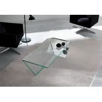 Zdjęcie Włoski szklany niski stół do salonu - Tonelli Design