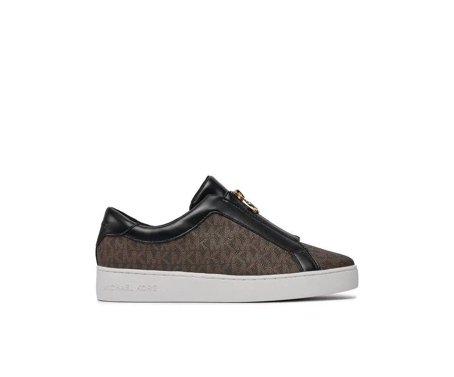 obrazek 1 MICHAEL Michael Kors Sneakersy Keaton Zip Slip On 43R4KTFP2B Brązowy