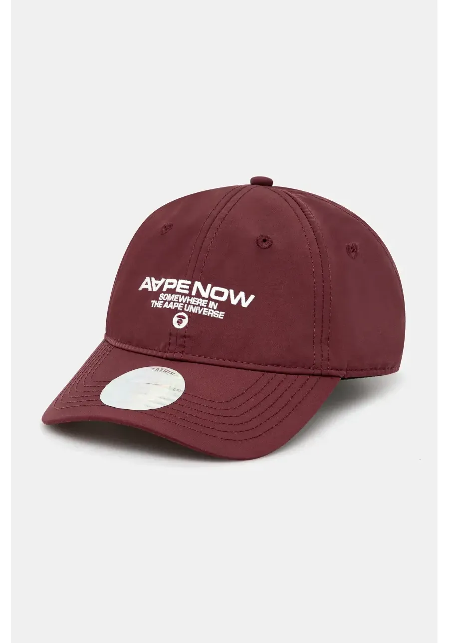 obrazek 1 AAPE czapka z daszkiem Now męska kolor bordowy gładka AAPCPM5255XXO